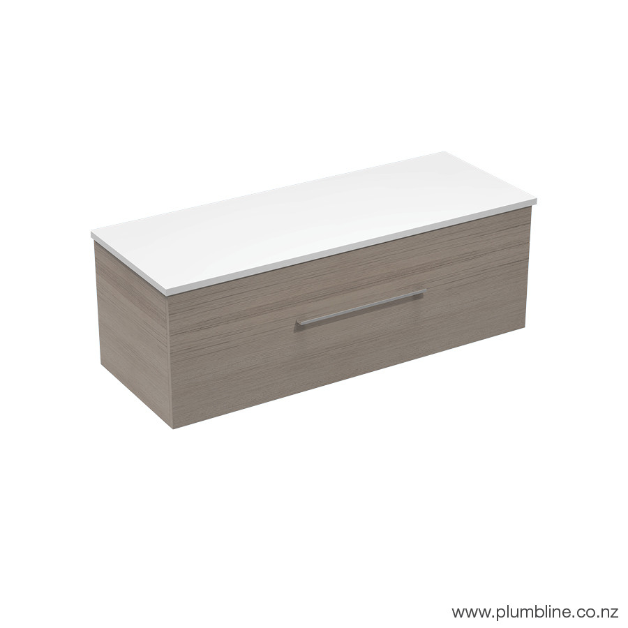 Mia Opaco 1200 1 Drawer Vanity White Gloss