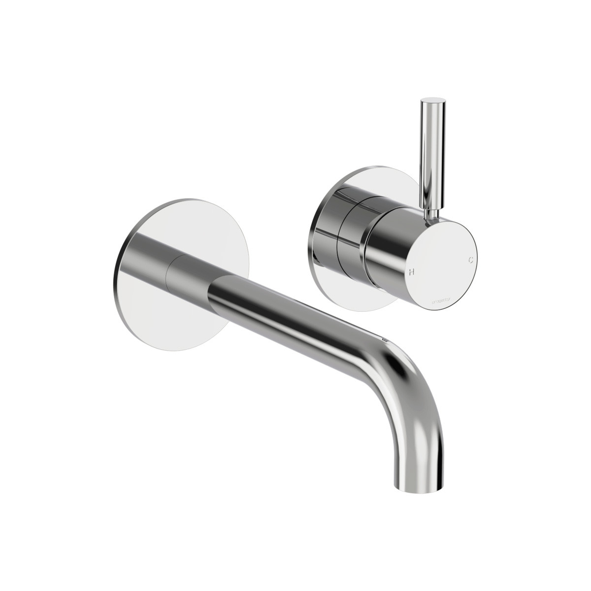 Buddy Pro Wall Mixer and Spout Brushed Onyx PVD