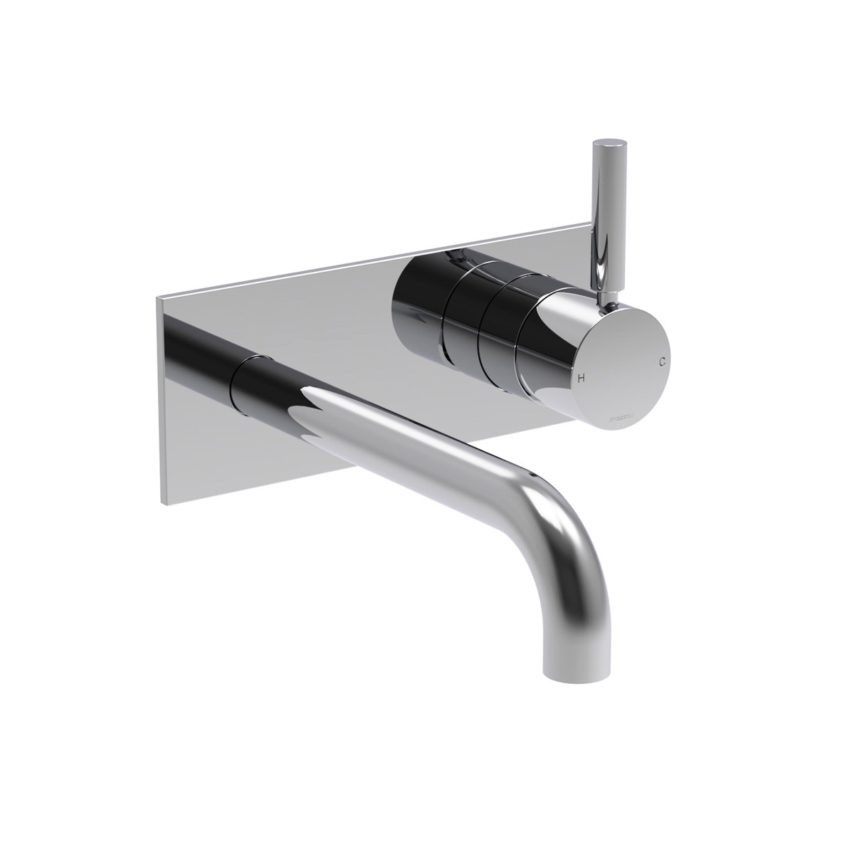 Buddy Pro Wall Mount Mixer With Backplate Brushed Onyx PVD