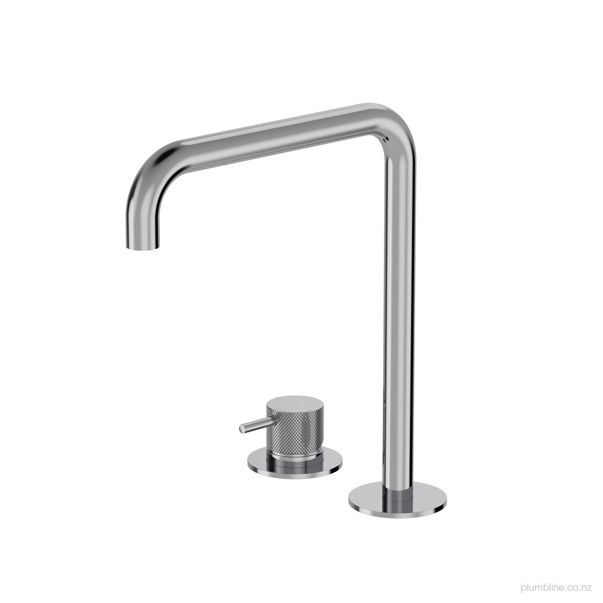 Buddy X Square 2 Hole High Basin Mixer Brushed Onyx PVD