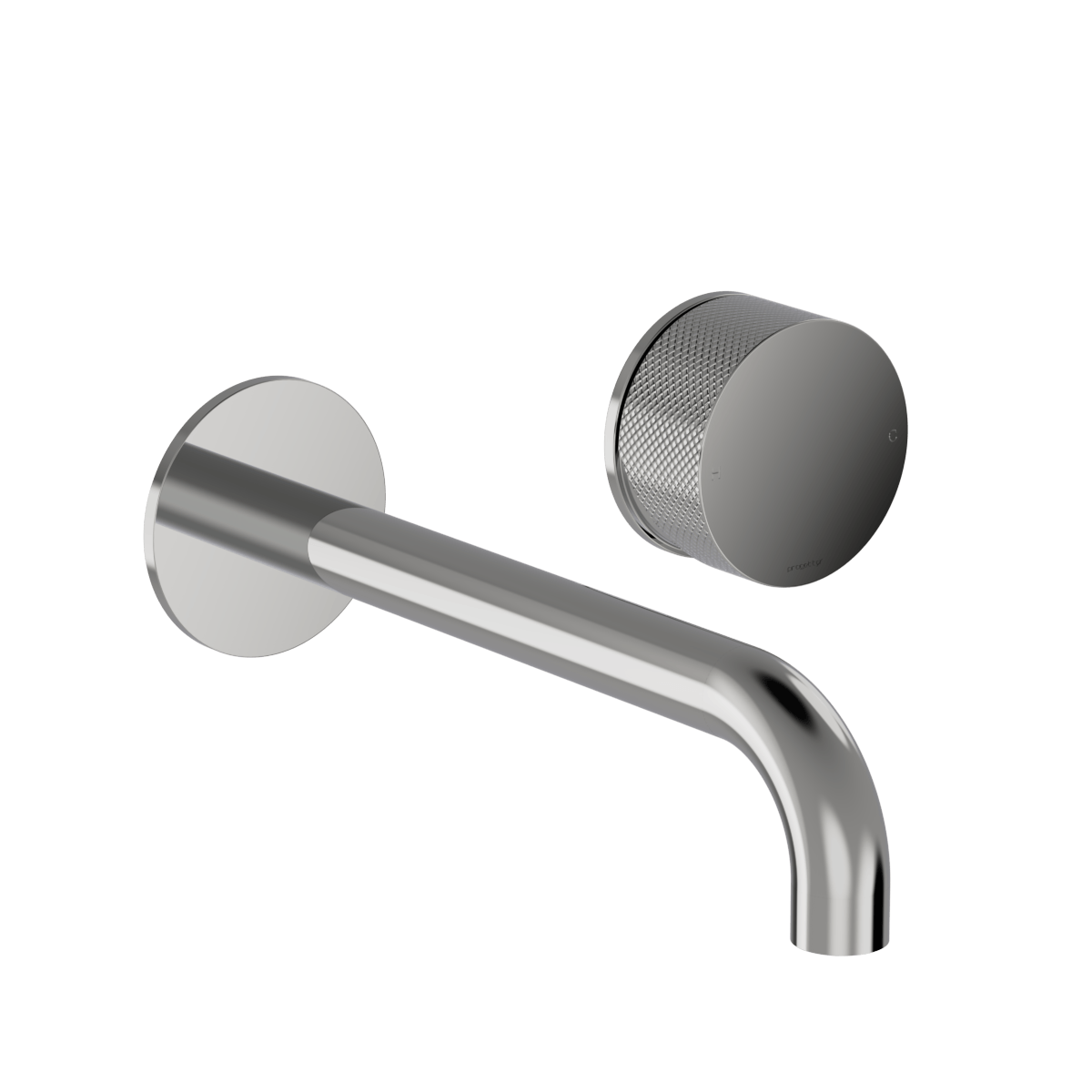 Buddy Zero X Wall Mixer and Spout Brushed Onyx PVD