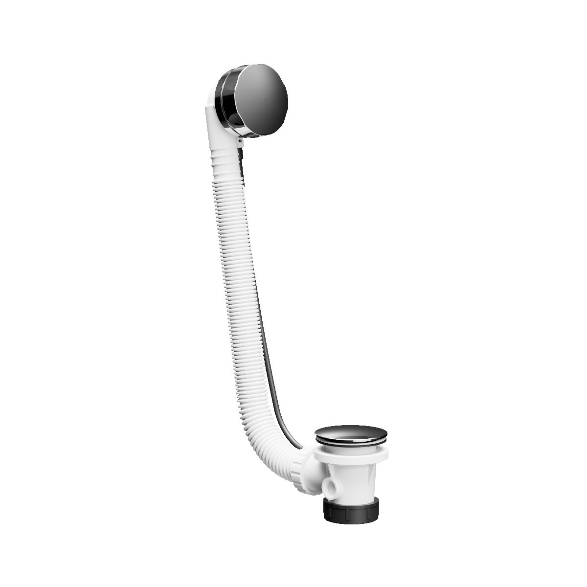 Buddy Pop Up Bath Waste With Overflow & Trap Brushed Onyx PVD