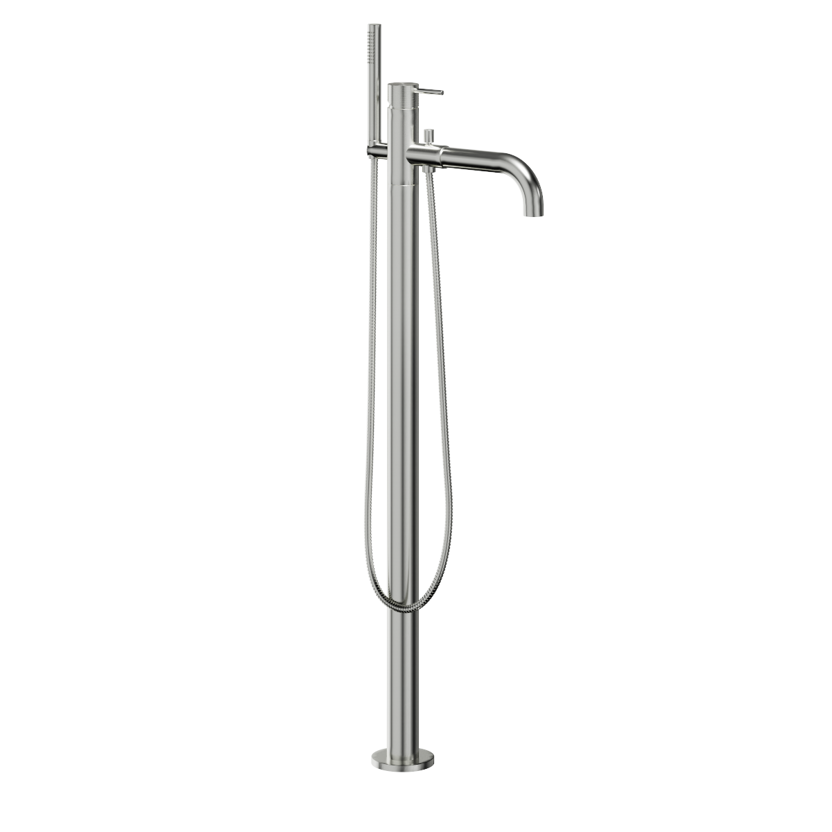 Oli 316 Floor Mount Bath Filler With Handshower Brushed Copper PVD