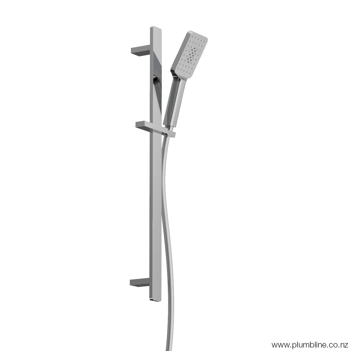 Como Square Slide Shower Brushed Nickel