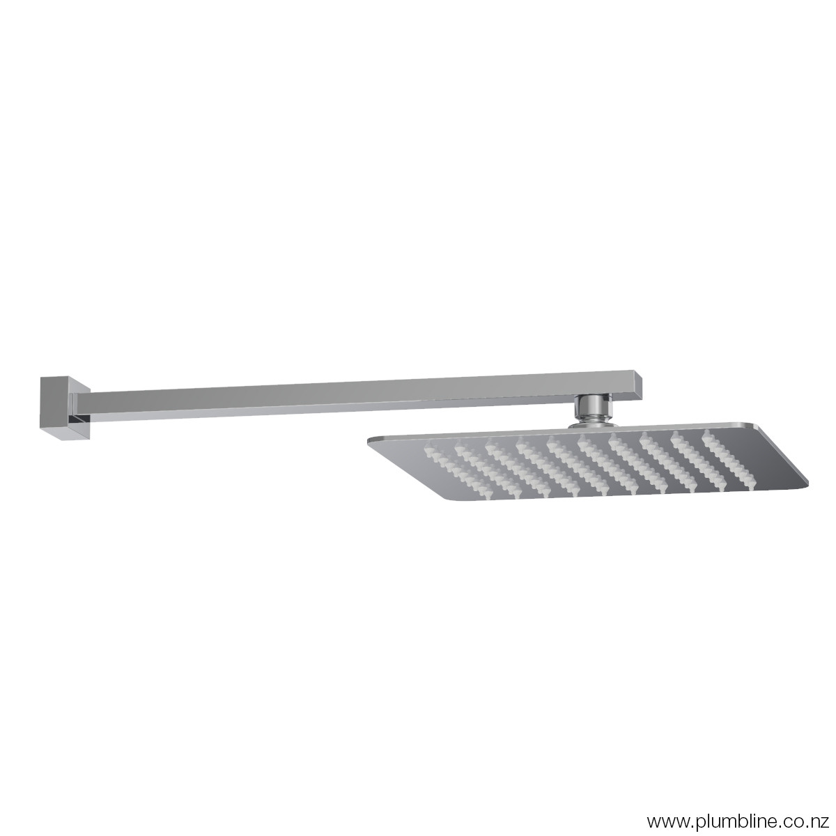 Como Square Wall Mount Rainhead Brushed Nickel