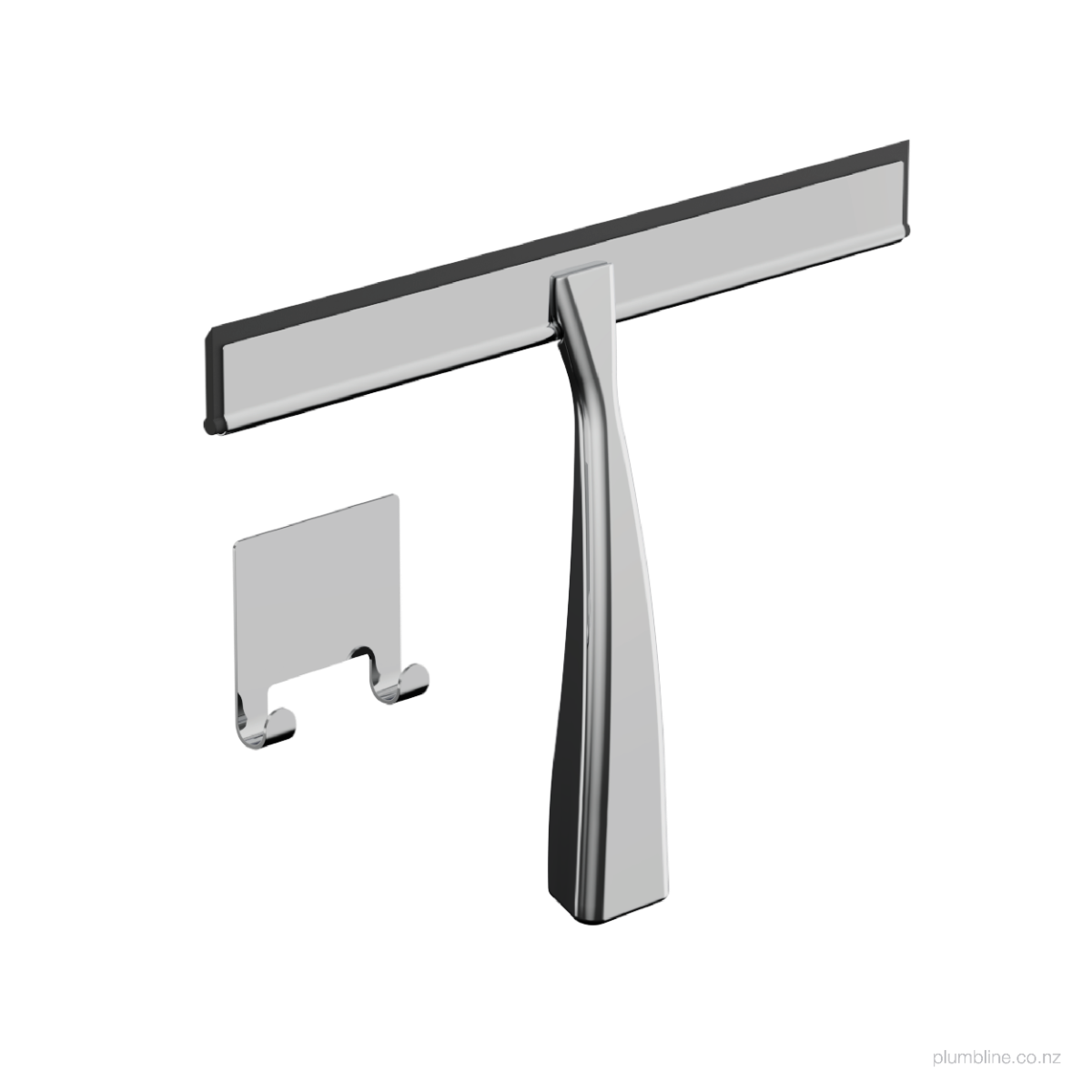 Como Shower Wiper With Holder Brushed Nickel