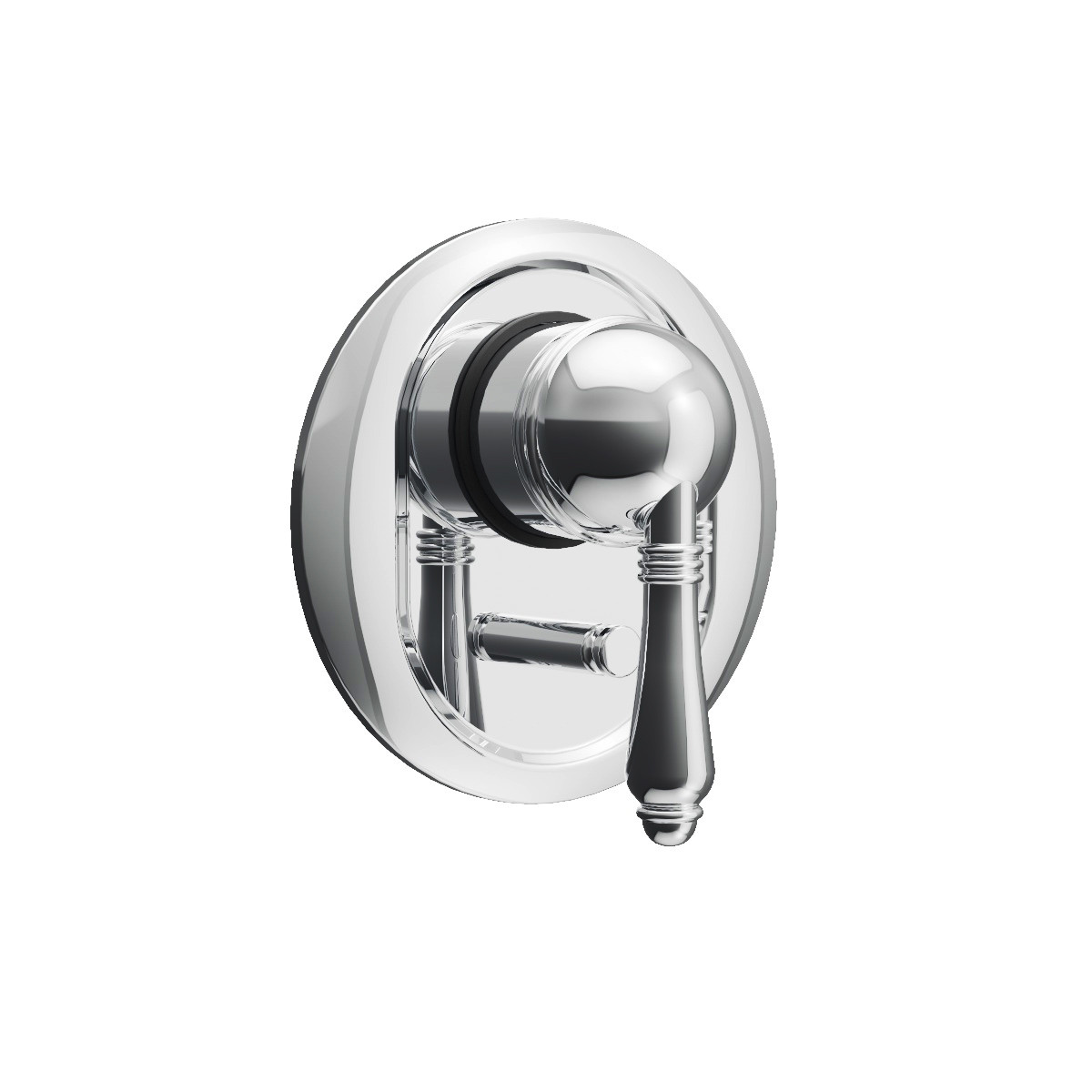 Regal Diverter Mixer Chrome / Black Porcelain Lever