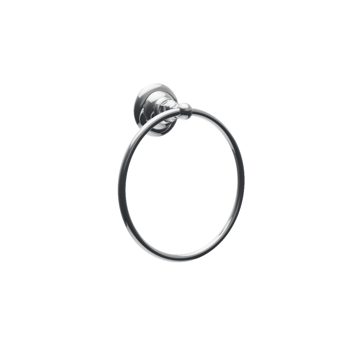 Regal Towel Ring Polished Brass Organic