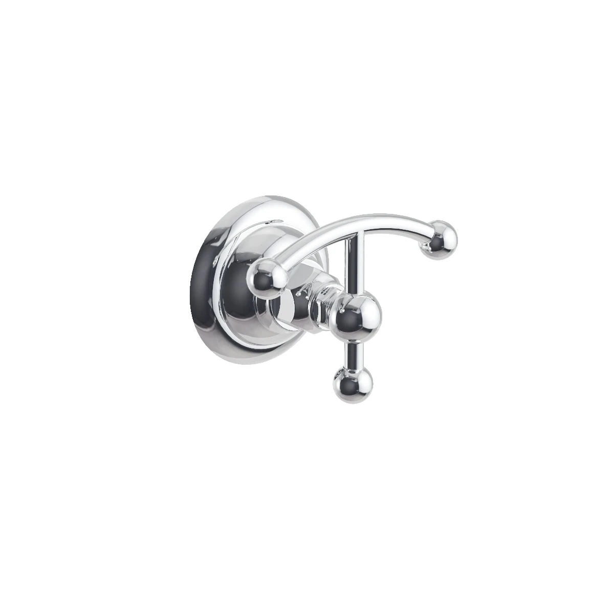 Regal Robe Hook Polished Brass Organic