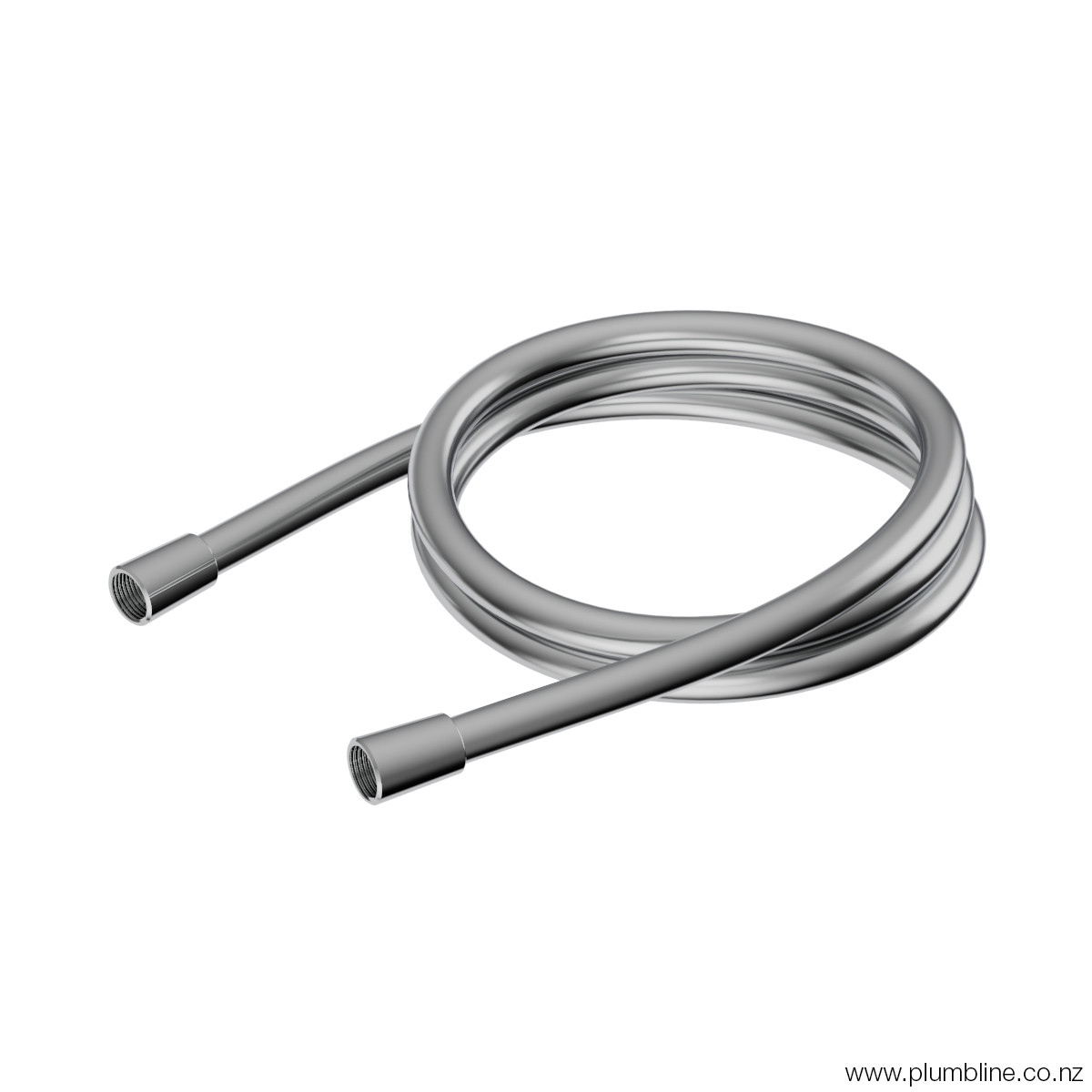Plumbline Smooth Shower Hose 150cm Brushed Nickel