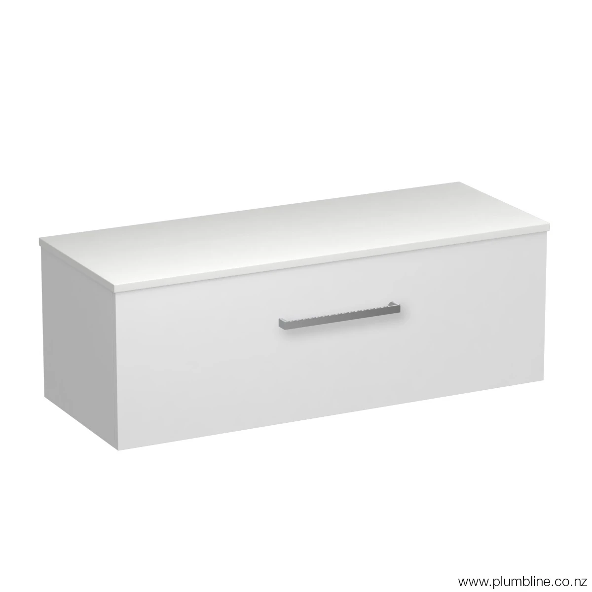 Reflex Opaco 1200 1 Drawer Wall Vanity Centre Basin Matt White / Tusk