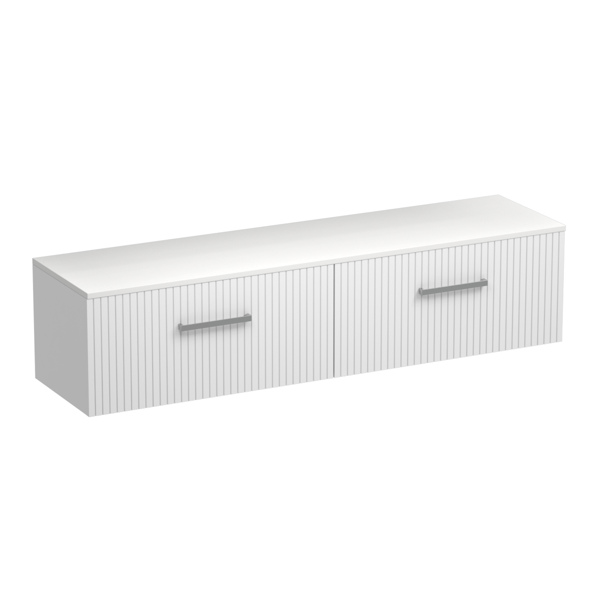 Lima Opaco 1800 2 Drawer Wall Vanity Centre Basin Concrete Grey / Atmoss
