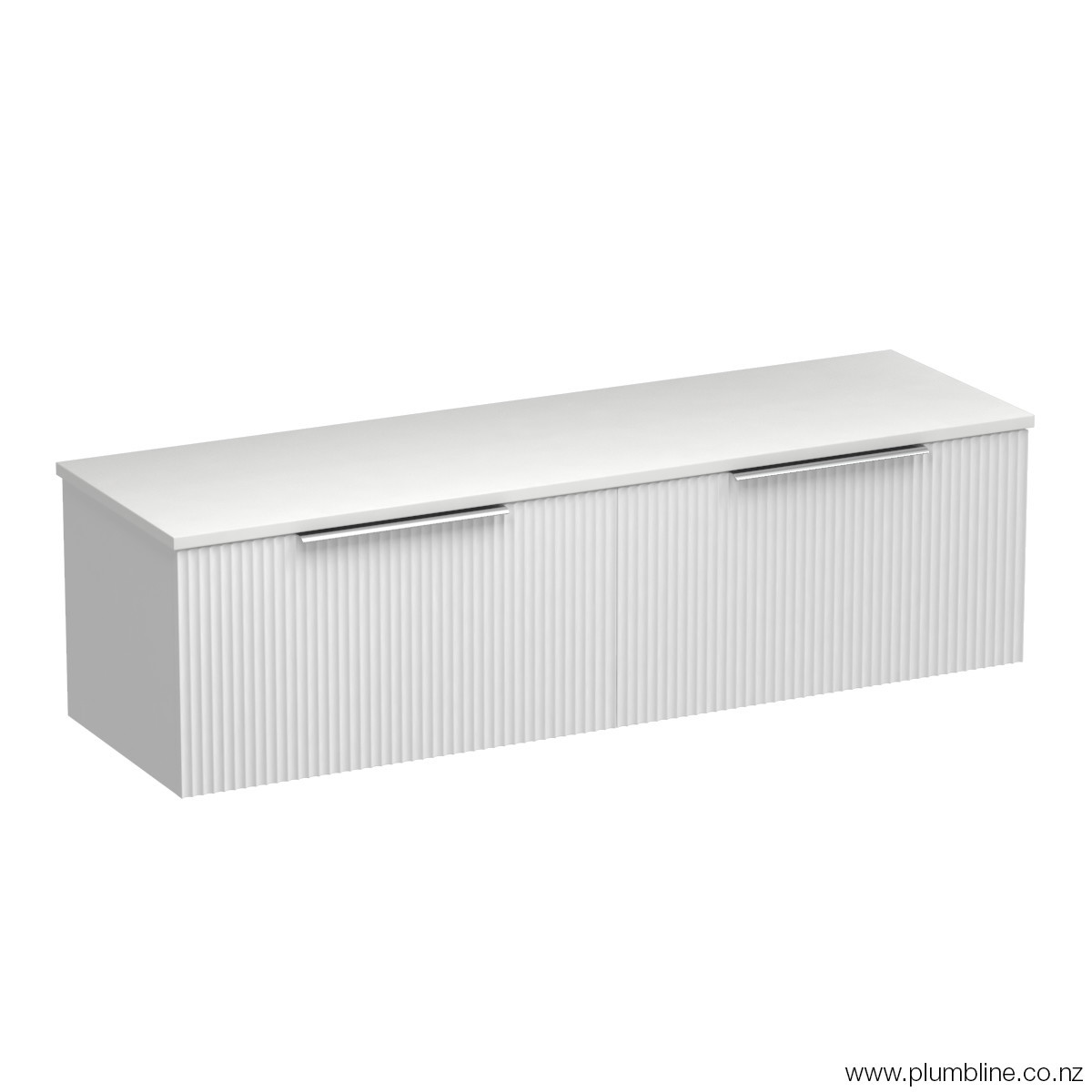 Forma Opaco 1500 2 Drawer Wall Vanity Left Basin Concrete Grey / Atmoss