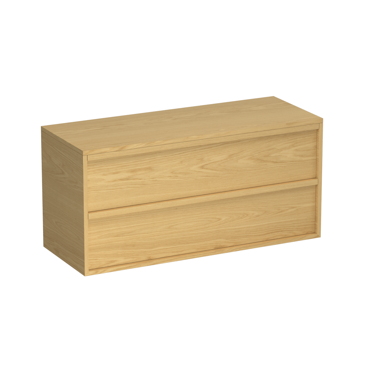 Alma Legno 1200 2 Drawer Wall Vanity Centre Basin Birch
