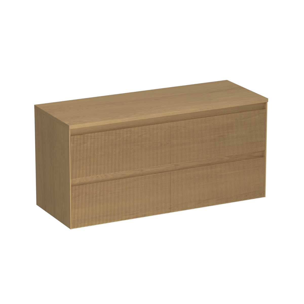 Strata Legno 1200 4 Drawer Wall Vanity Centre Basin Stone