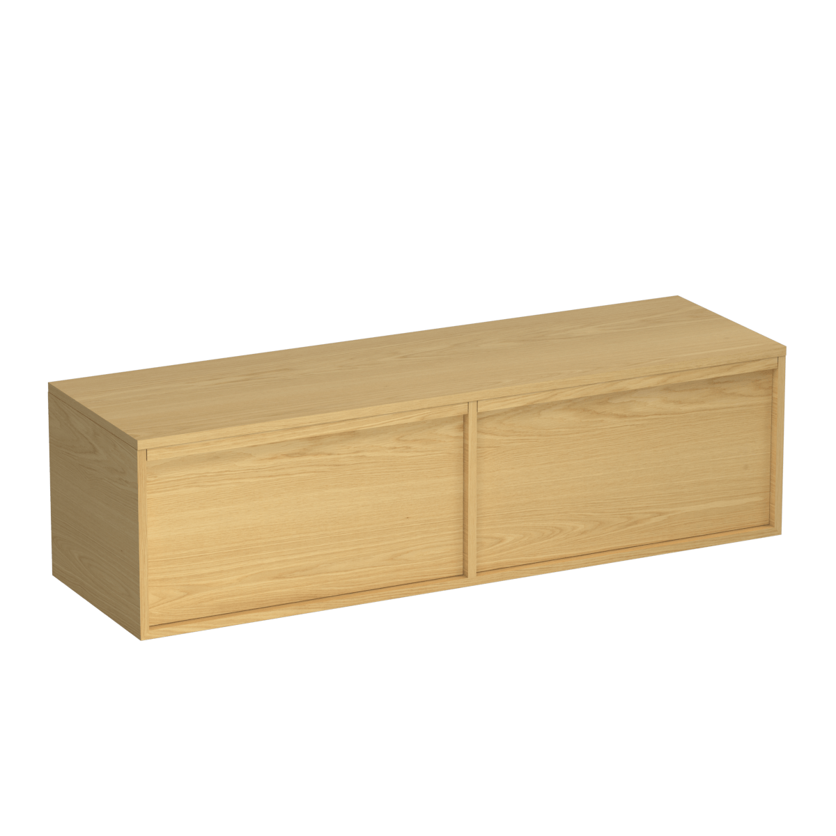 Alma Legno 1500 2 Drawer Wall Vanity Double Basin Birch