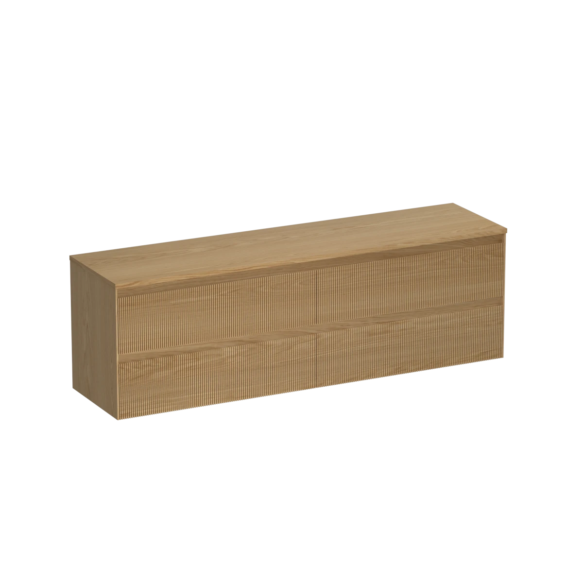 Strata Legno 1800 4 Drawer Wall Vanity Double Basin Smoke