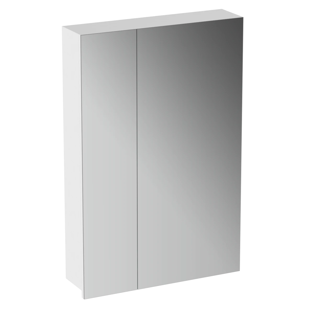 Vista 600 Tall Mirror Cabinet 2 Door With Demister Pad White Velvet