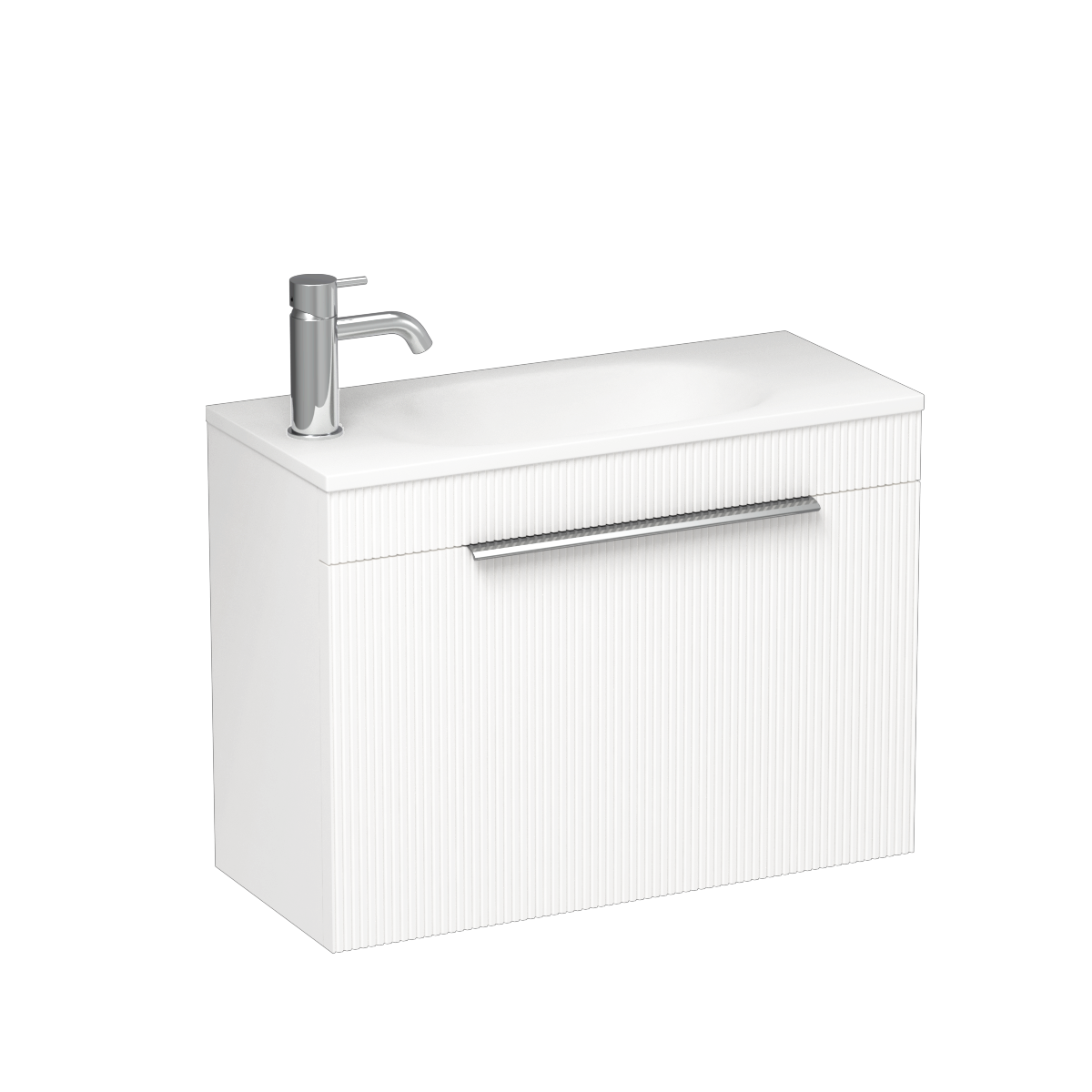 Ava Spio 600 Slim 1 Door Wall Vanity Atmoss