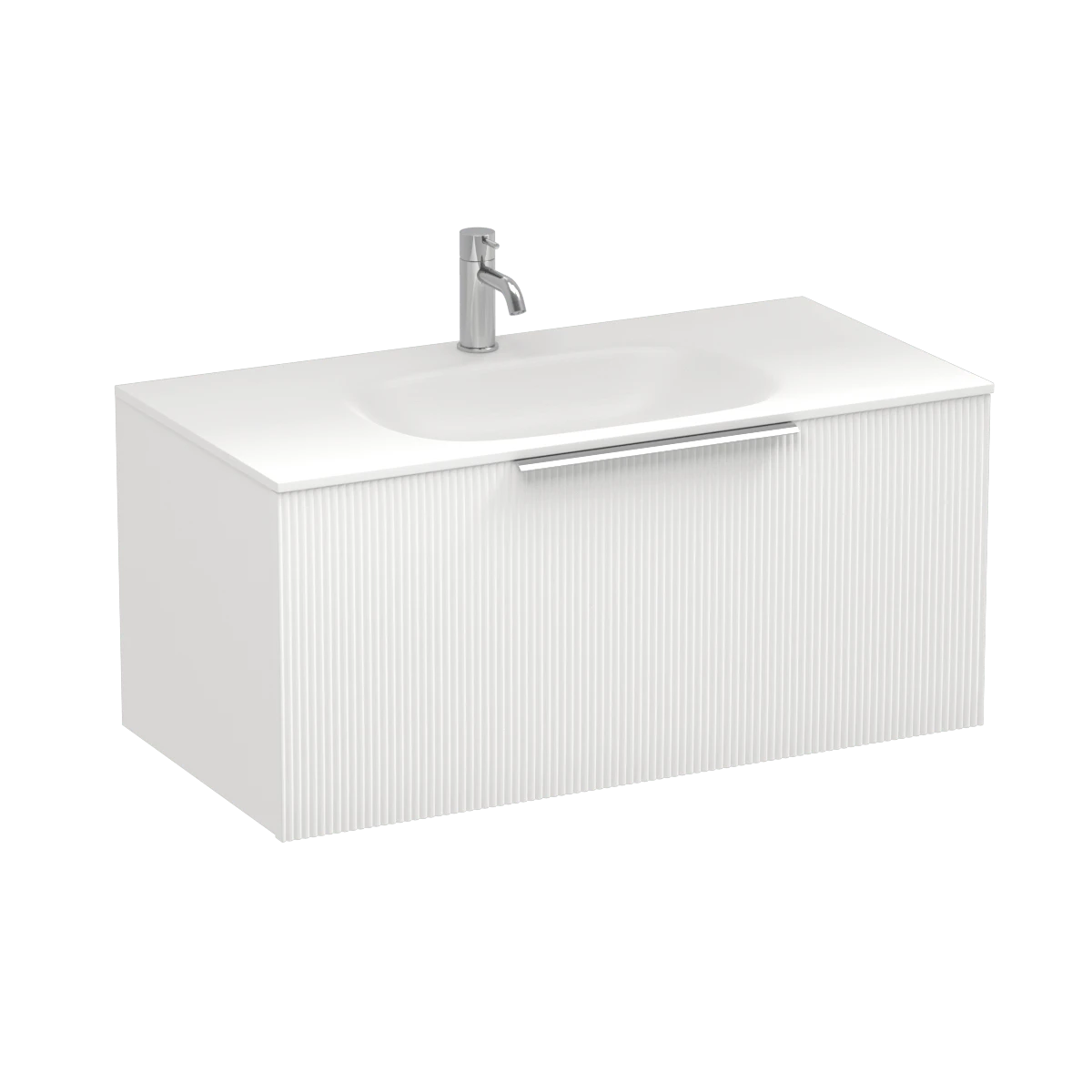 Ava Spio 900 1 Drawer Wall Vanity Centre Basin Atmoss