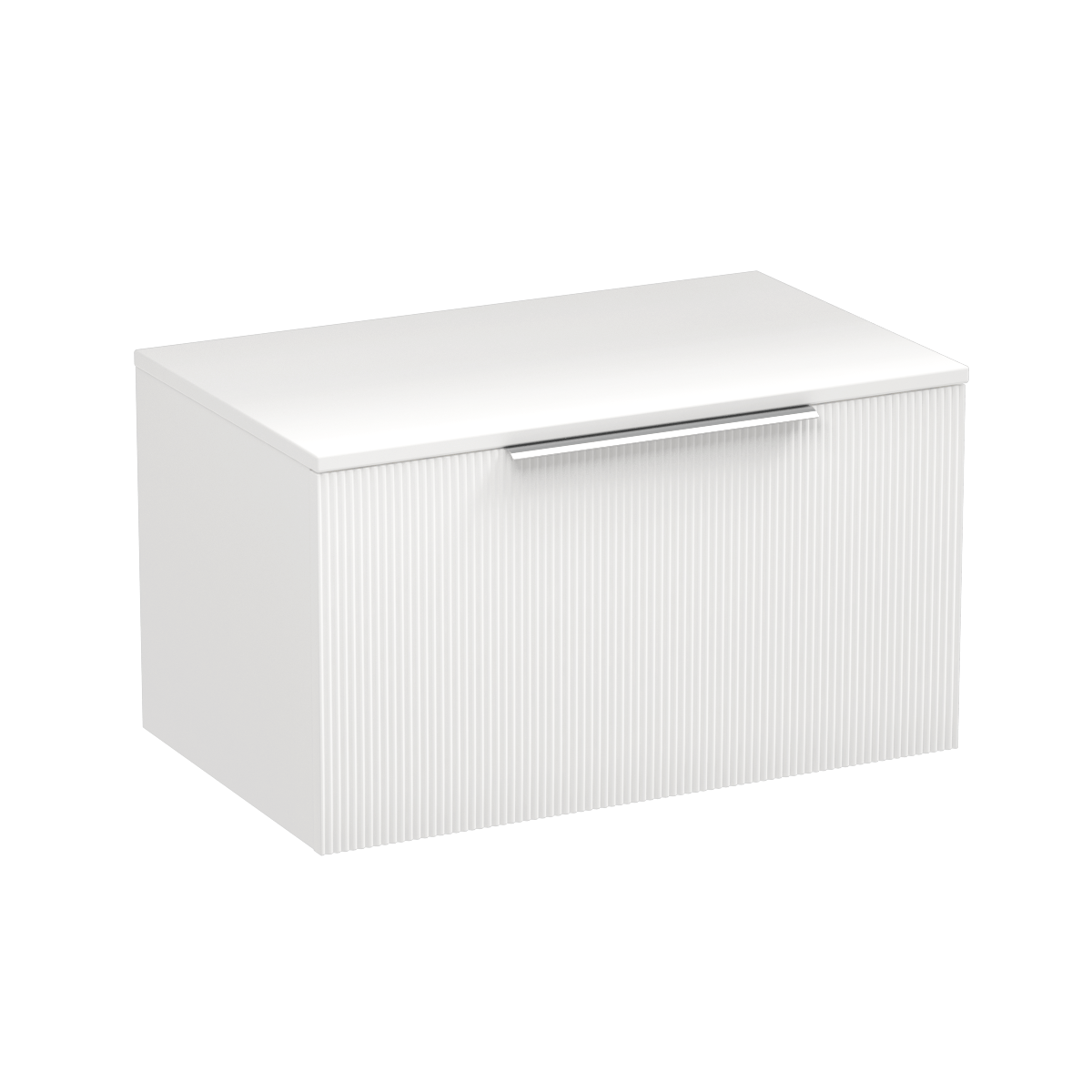 Ava Opaco 750 1 Drawer Wall Vanity Concrete Grey / Methven Oak