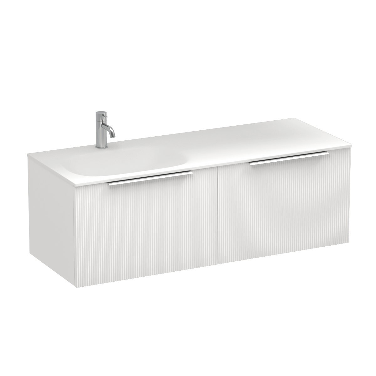Ava Spio 1200 2 Drawer Wall Vanity Left Basin Atmoss