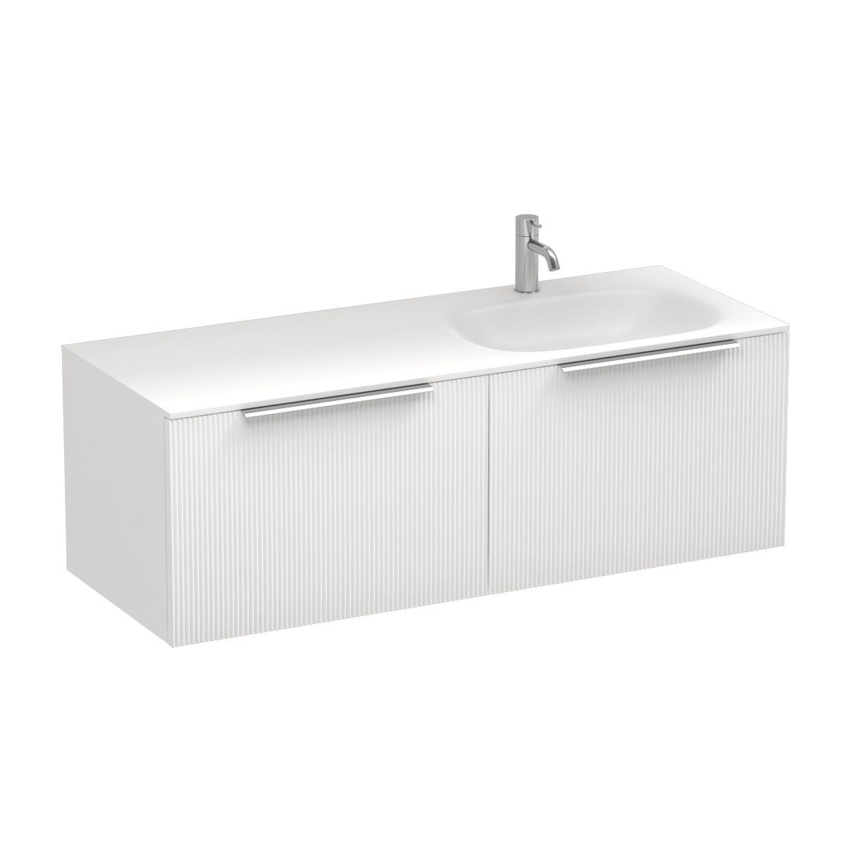 Ava Spio 1200 2 Drawer Wall Vanity Right Basin Atmoss