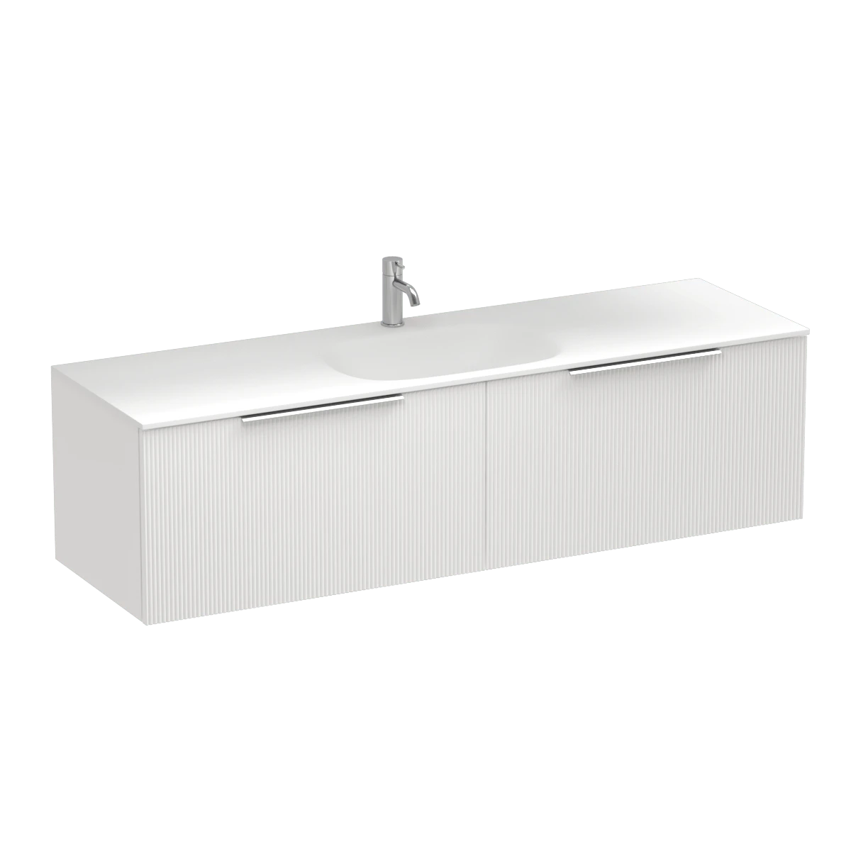 Ava Spio 1500 2 Drawer Wall Vanity Centre Basin Atmoss