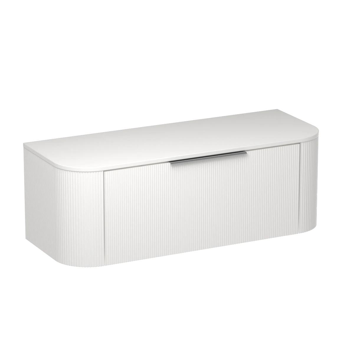 Ava Curve Opaco 1200 1 Drawer Vanity Centre Basin Concrete Grey / Lana Grey