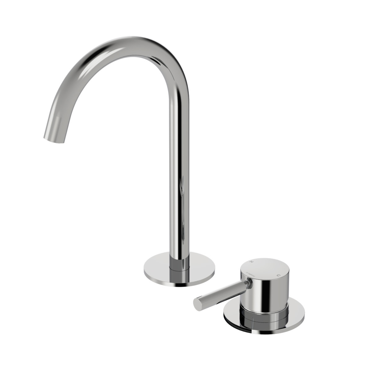 Buddy Pro Small Round 2 Hole Mixer Brushed Onyx PVD