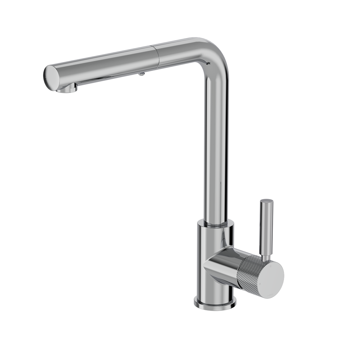 Buddy Pro X Kitchen Mixer Straight Spout With Pull Out Spray Brushed Onyx PVD