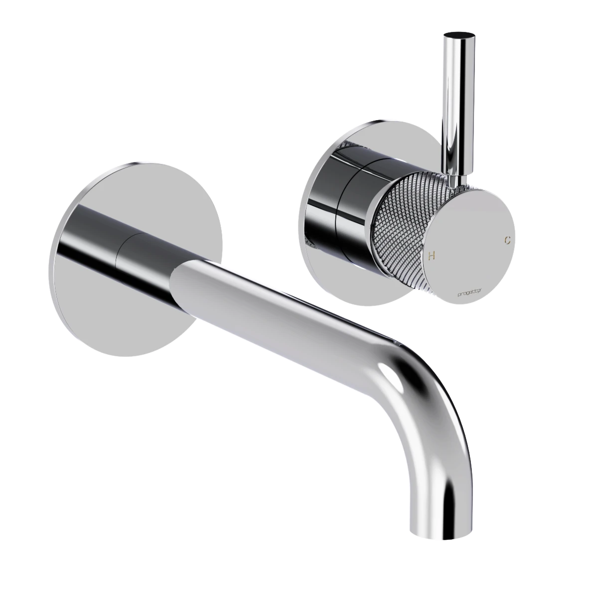 Buddy Pro X Wall Mixer and Spout Brushed Onyx PVD
