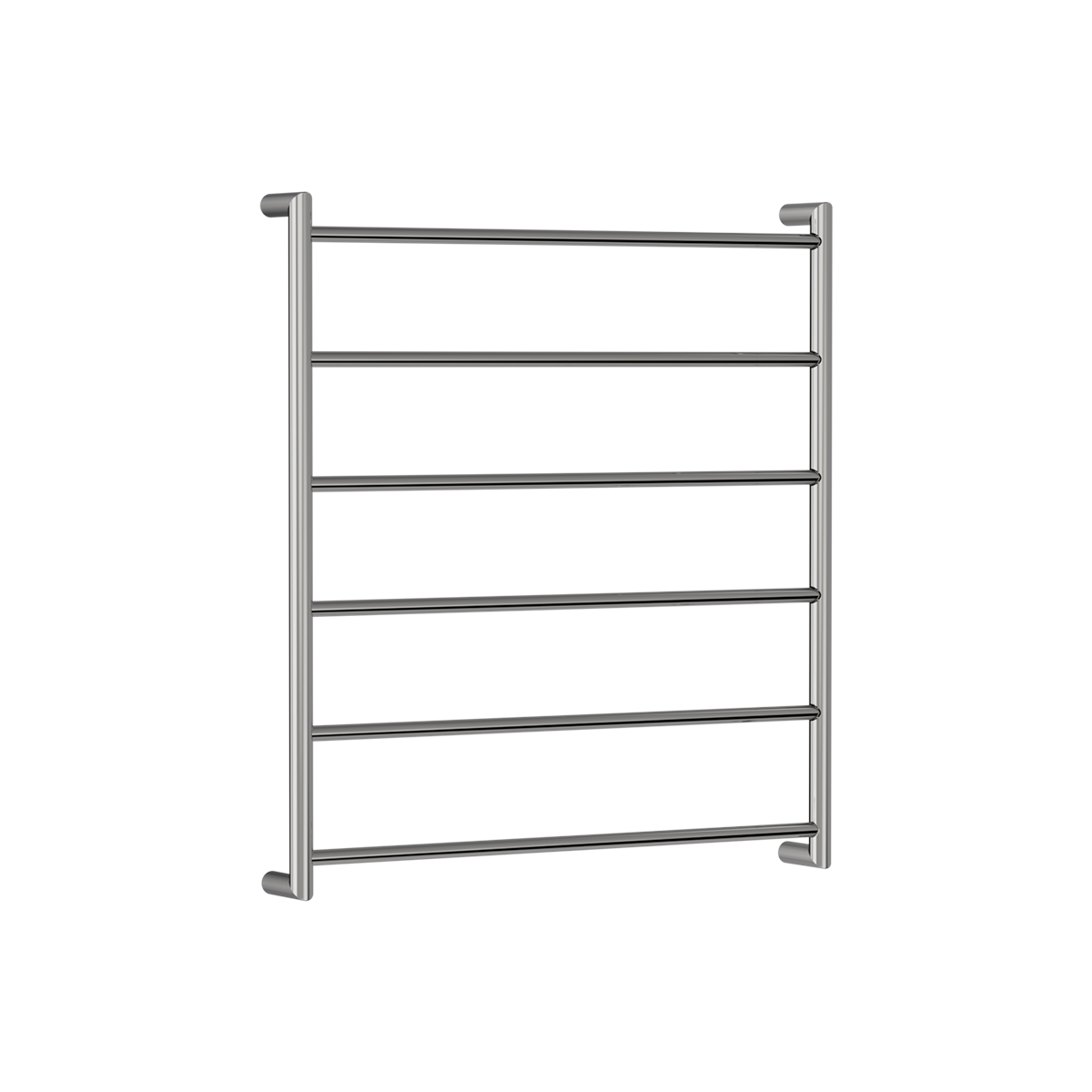 Buddy 6 Bar Low Voltage Heated Towel Ladder 850 x 750 Brushed Onyx PVD