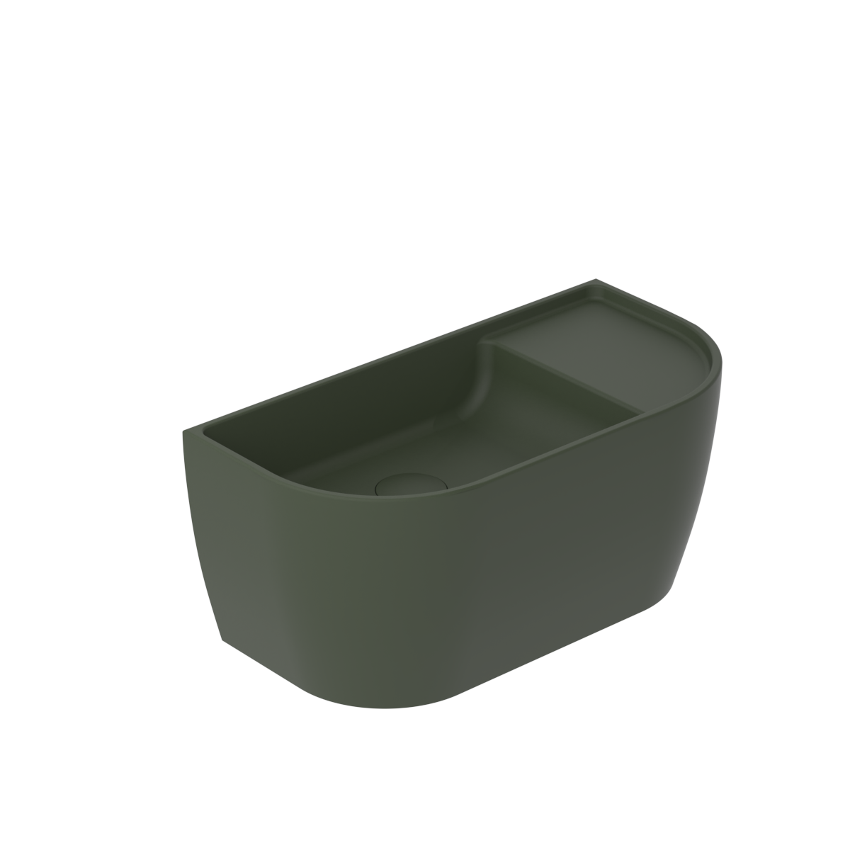 Oasis 550 Wall Basin Soft Black