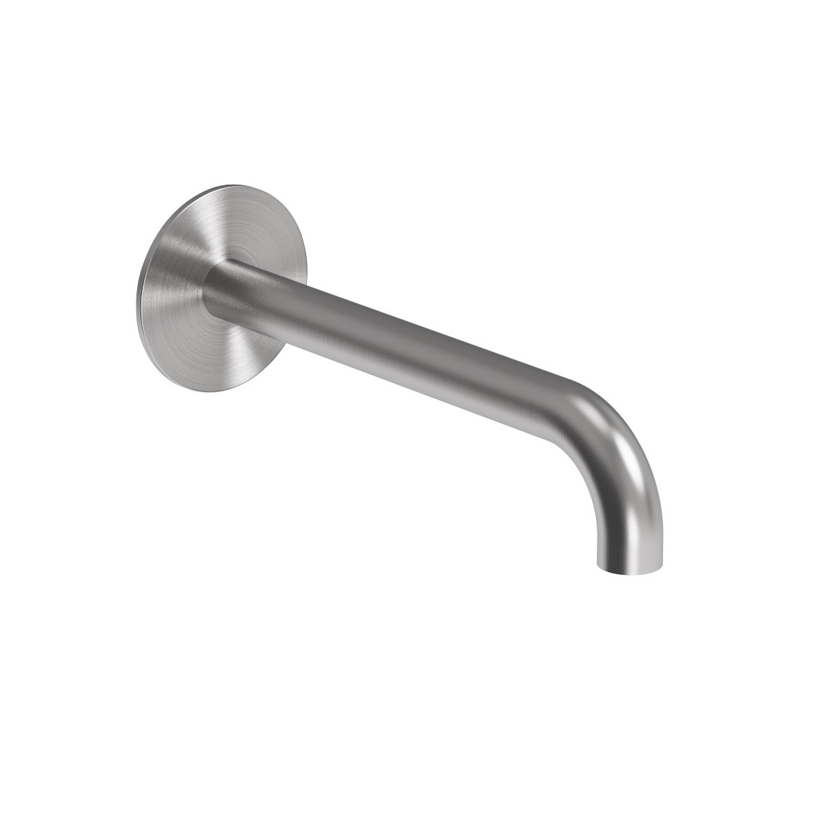Oli 316 Wall Mount Spout 200mm Brushed Gunmetal PVD
