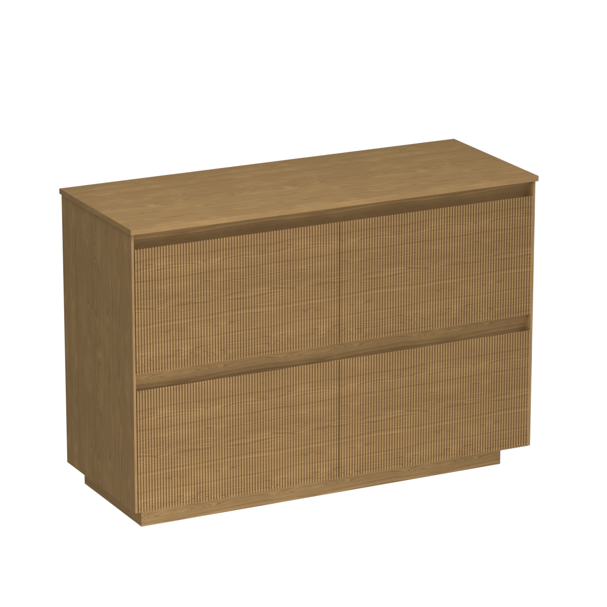 Strata Legno 1200 4 Drawer Floor Vanity Double Basin Stone
