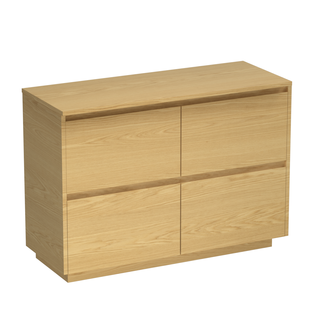 Stanza Legno 1200 4 Drawer Floor Vanity Centre Basin Birch