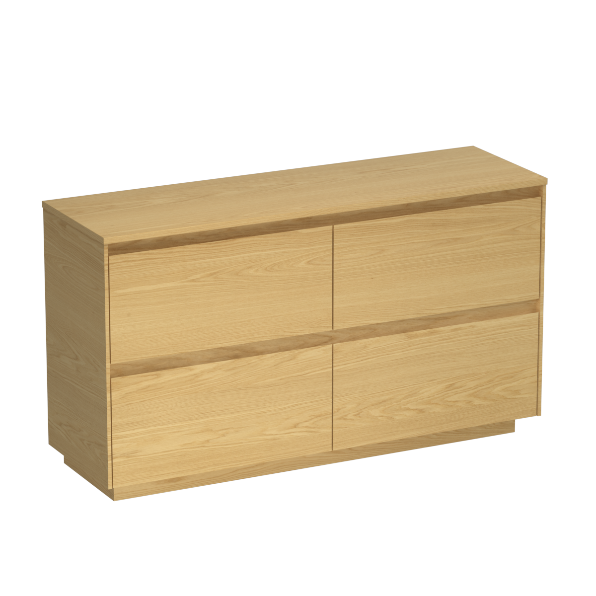 Stanza Legno 1500 4 Drawer Floor Vanity Centre Basin Walnut