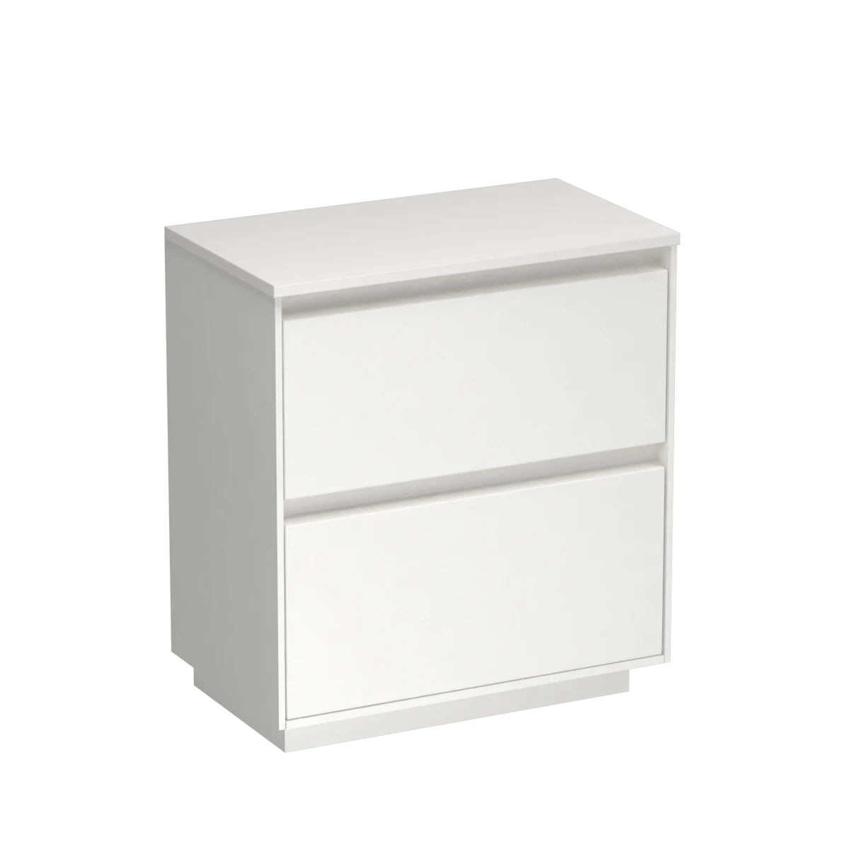 Prava Opaco 750 2 Drawer Floor Vanity Concrete Grey / Tusk