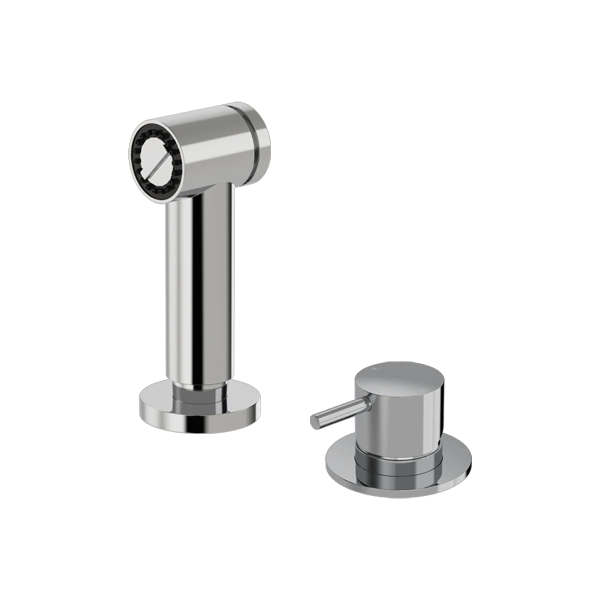 Buddy Kitchen Rinse Spray With Deck Mount Mixer Brushed Onyx PVD