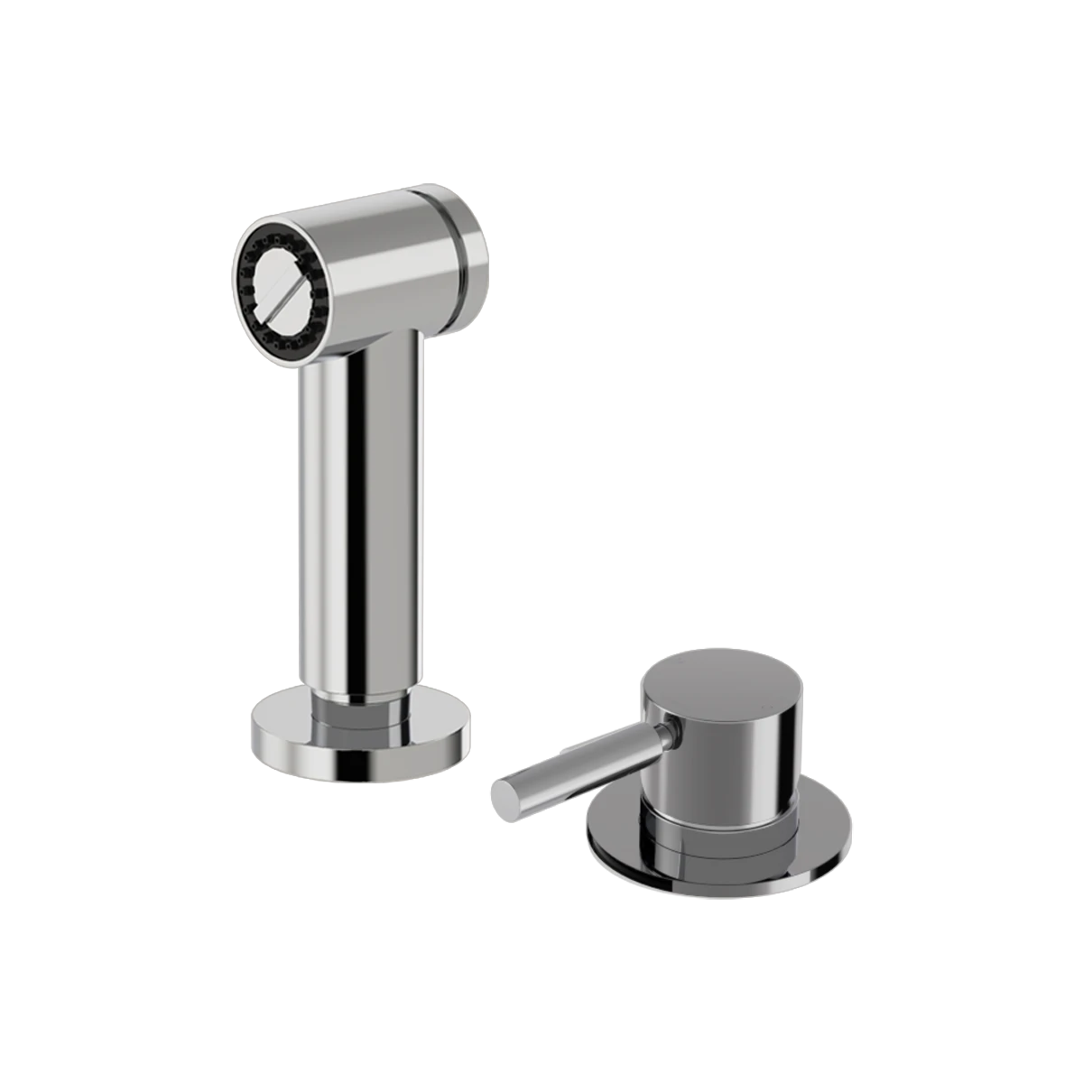 Buddy Pro Kitchen Rinse Spray With Deck Mount Mixer Brushed Onyx PVD