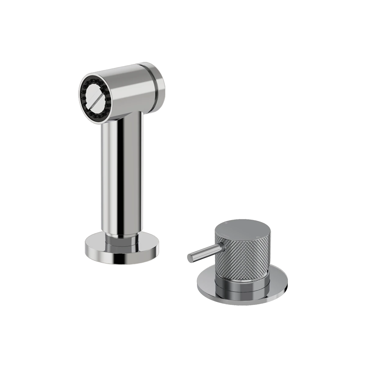 Buddy X Kitchen Rinse Spray With Deck Mount Mixer Brushed Onyx PVD