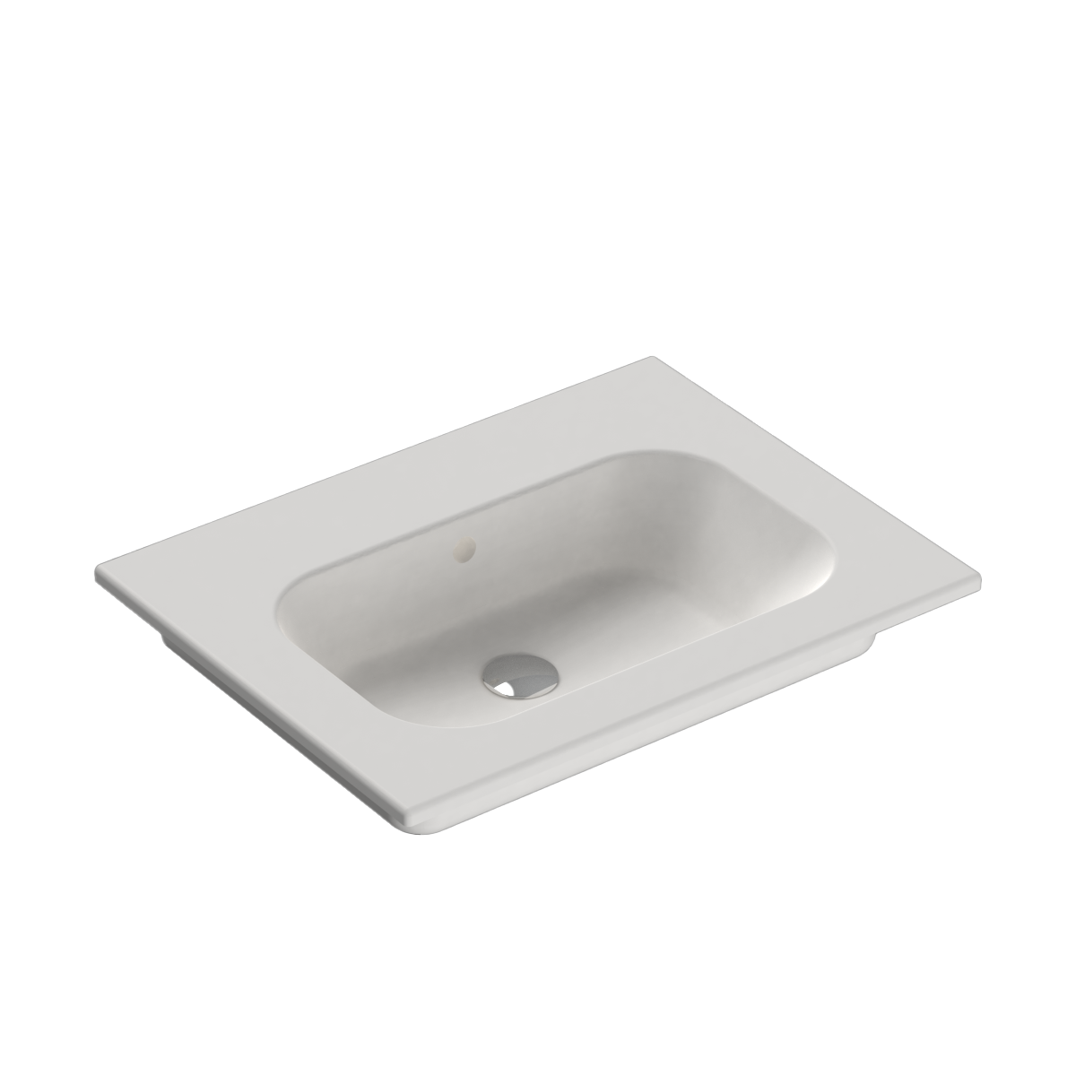 Casello 750 Vanity Top 1 Taphole Matt White