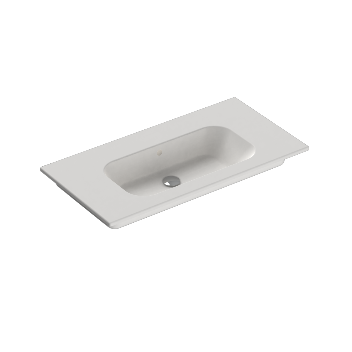 Casello 900 Vanity Top 1 Taphole Matt White