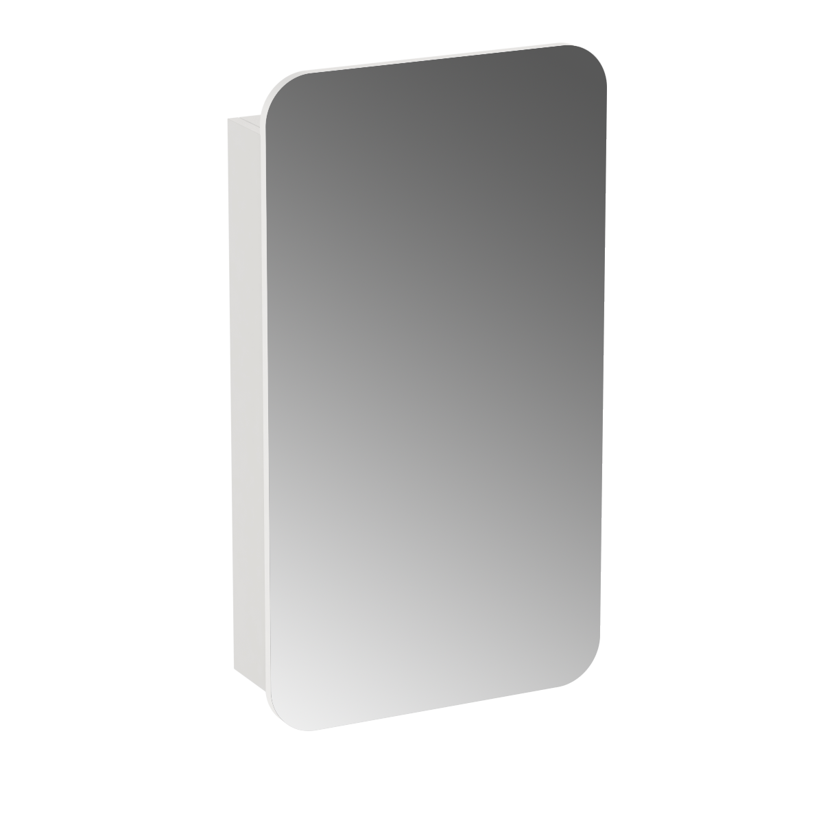 Vista 500 Rectangle Mirror Cabinet With Demister Pad White