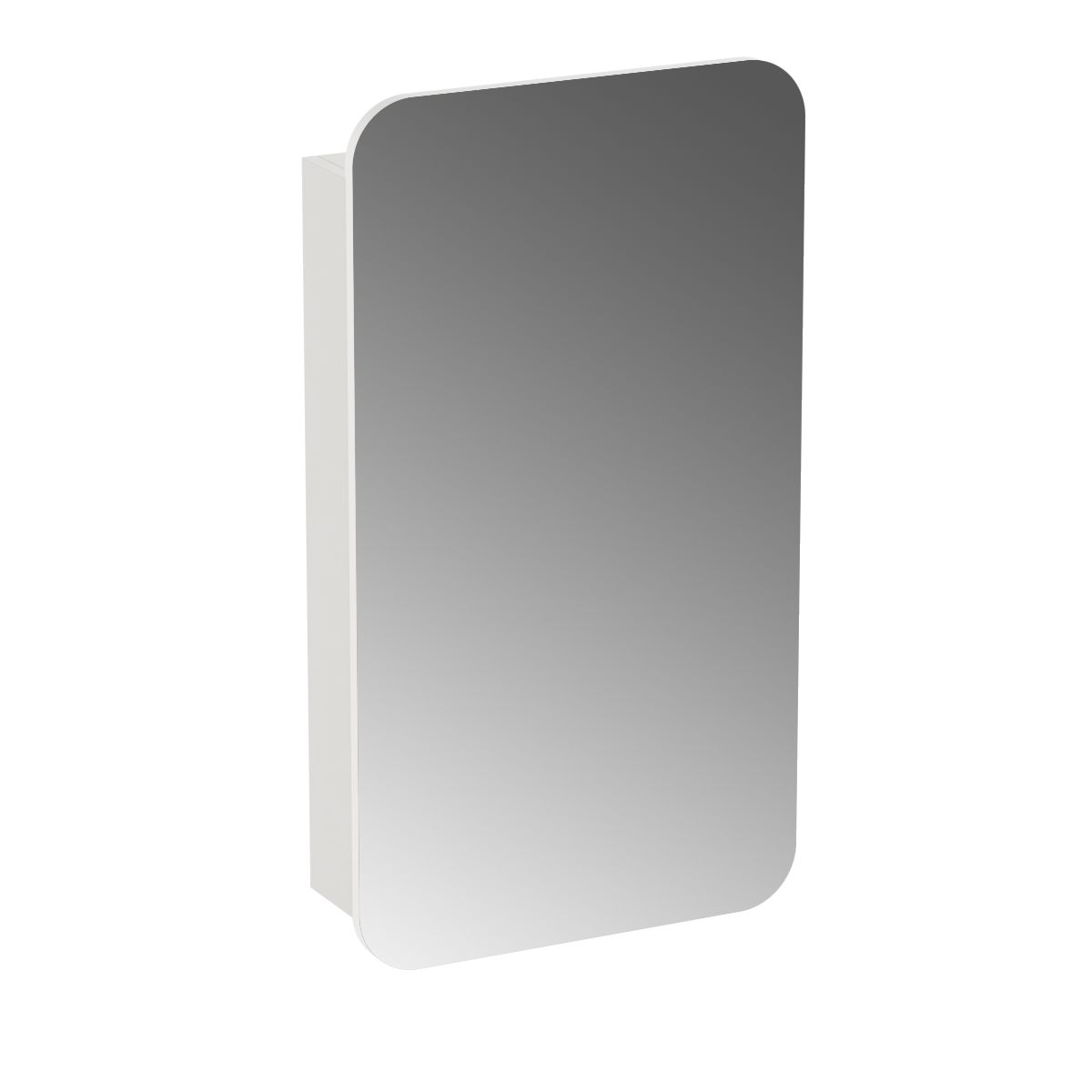 Vista 500 Rectangle Mirror Cabinet With Demister Pad Black