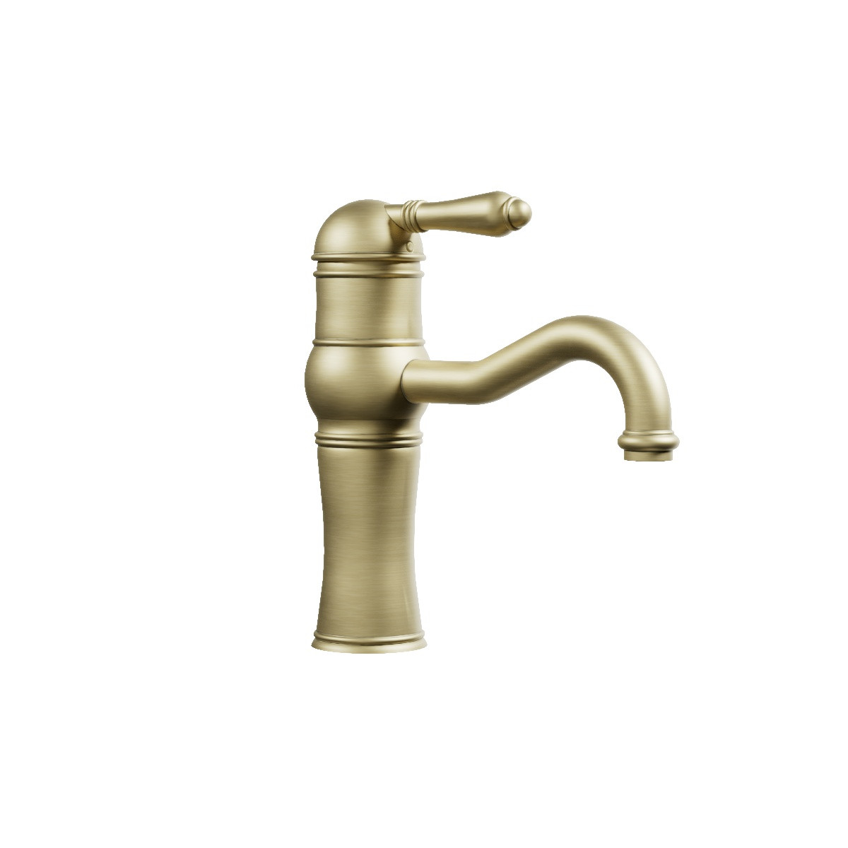 Regal Basin Mixer Polished Brass Organic / Metal Lever