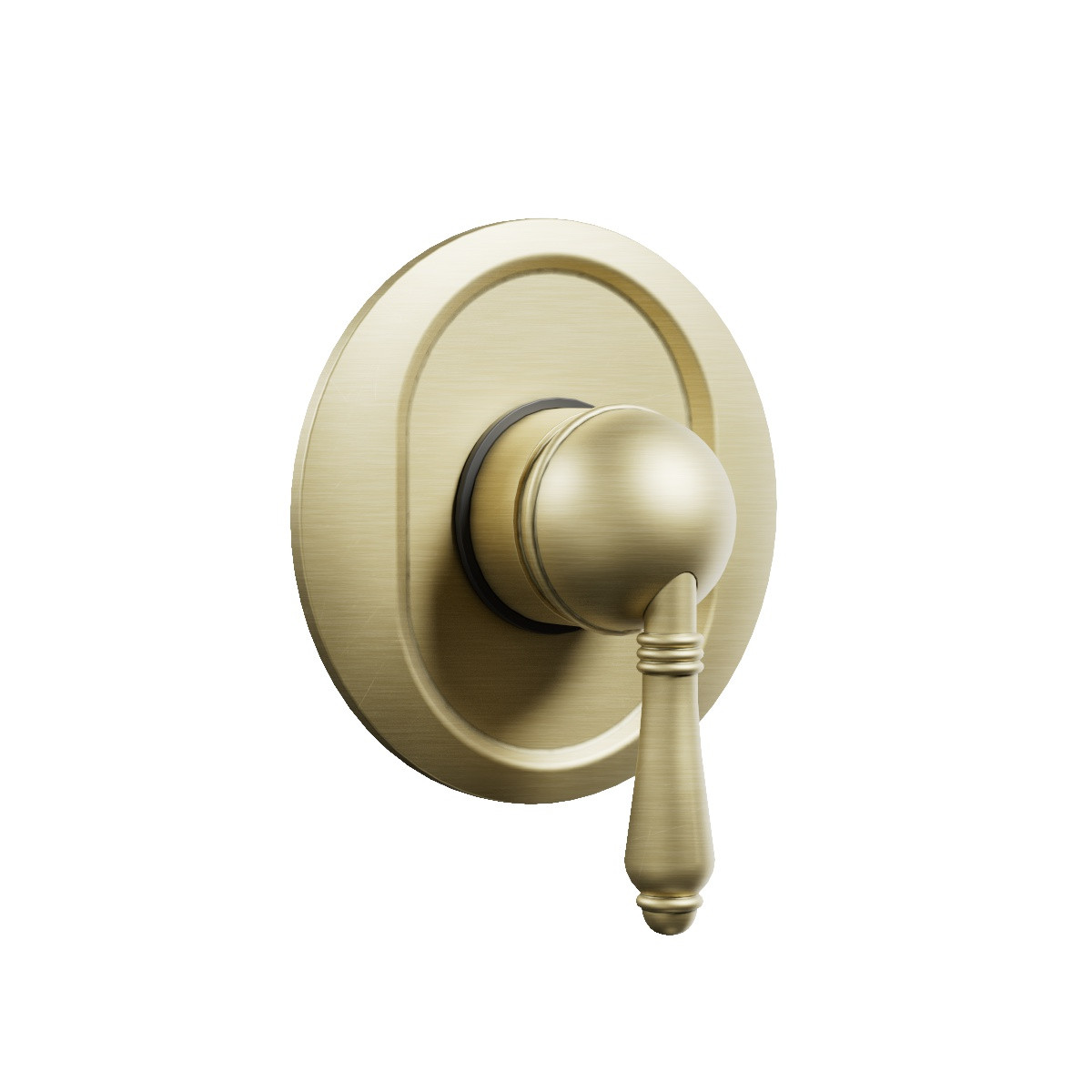 Regal Shower Mixer Polished Brass Organic / Metal Lever