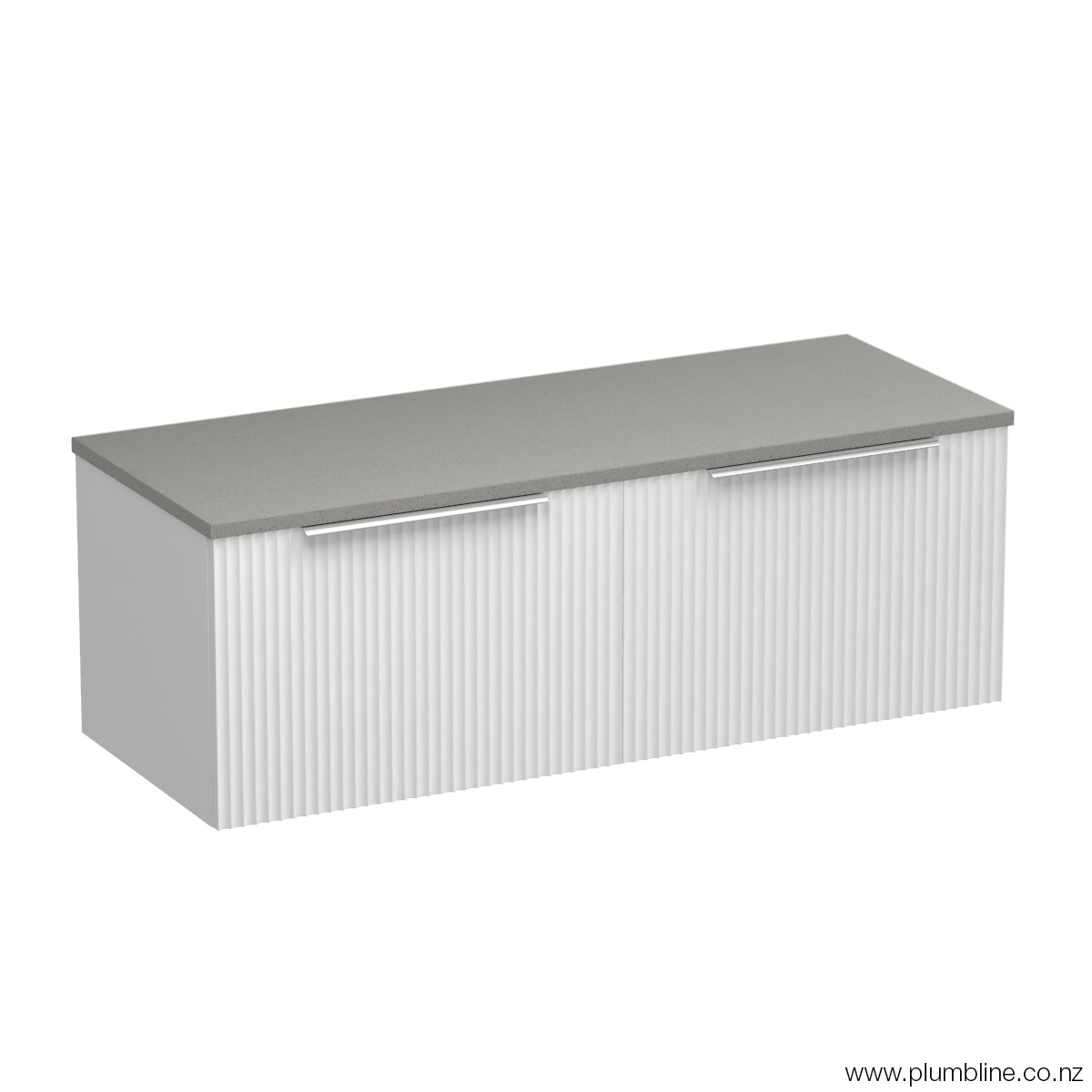 Forma Opaco 1200 2 Drawer Floor Vanity Centre Basin Matt White / White