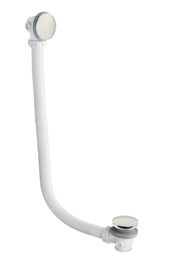 Plumbline Ceramic Pop Up Bath Waste With Overflow Matt Black